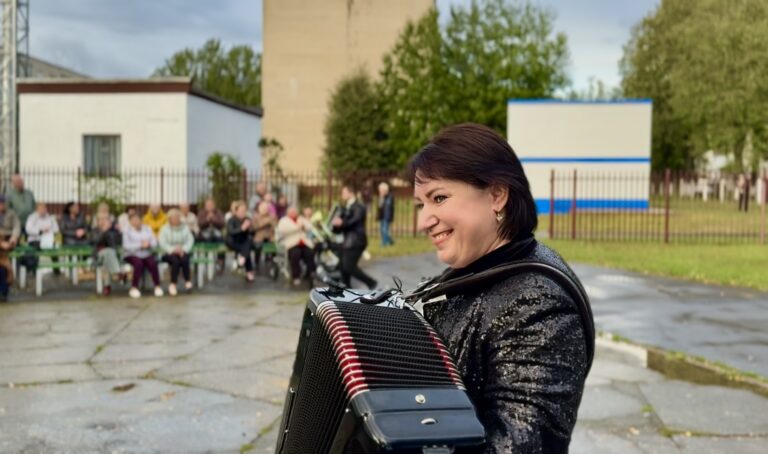 17 сентября народный инструментальный ансамбль «ЗГОДА ПЛЮС» выступил в агрогородке Русино